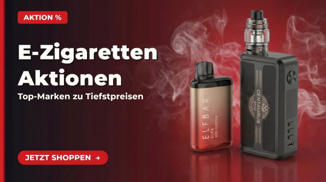 E-Zigaretten - Aktionen %