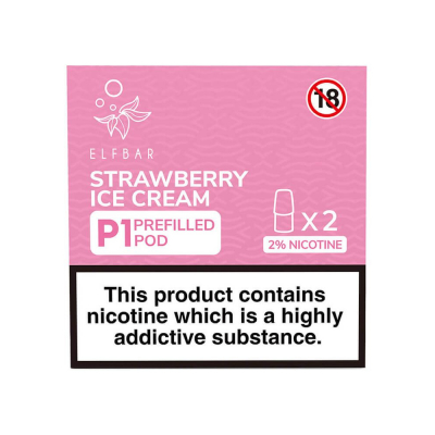 Elf Bar P1 Pods - STRAWBERRY ICE CREAM (2er Pack)