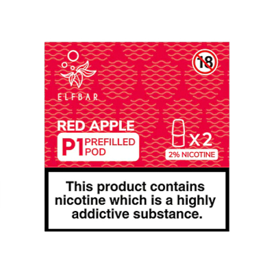 Elf Bar P1 Pods - RED APPLE (2er Pack)