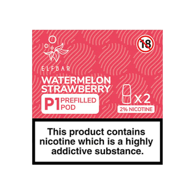 Elf Bar P1 Pods - WATERMELON STRAWBERRY (2er Pack)