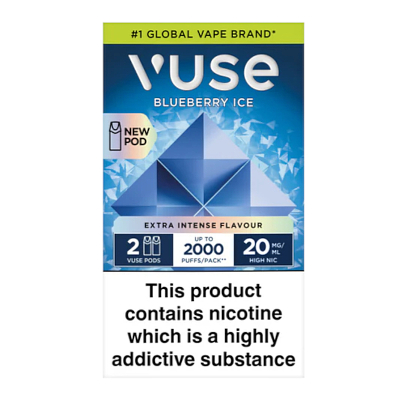 Vuse ePod Caps - BLUEBERRY ICE (Extra Intense Flavour - 2er Pack)