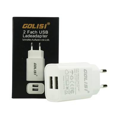 Golisi 2 Fach USB Ladeadapter 2.4A