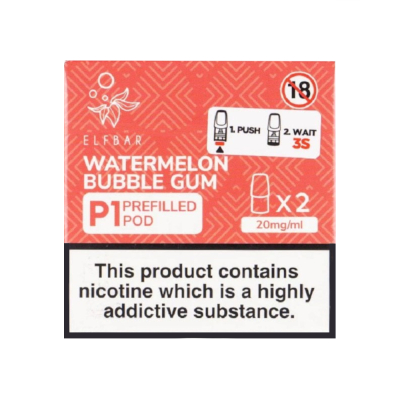 Elf Bar P1 Pods - WATERMELON BUBBLE GUM (2er Pack)