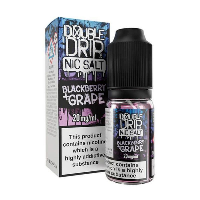 Double Drip Nic Salt - BLACKBERRY & GRAPE 10ml (Nikotinsalz)