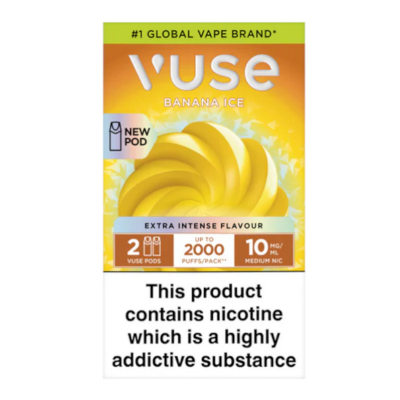 Vuse ePod Caps - BANANA ICE (Extra Intense Flavour - 2er Pack)