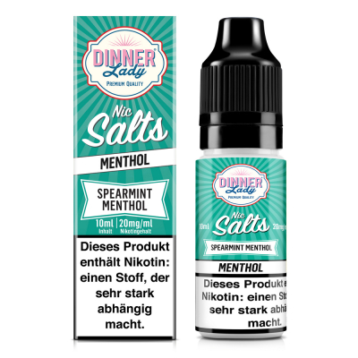 Dinner Lady - SPEARMINT MENTHOL 10ml (Nikotinsalz)