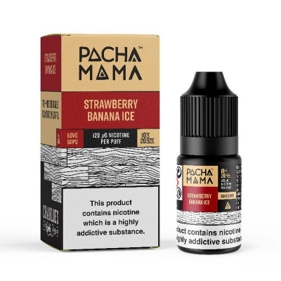 Pacha Mama - STRAWBERRY BANANA ICE 10ml (Nikotinsalz)