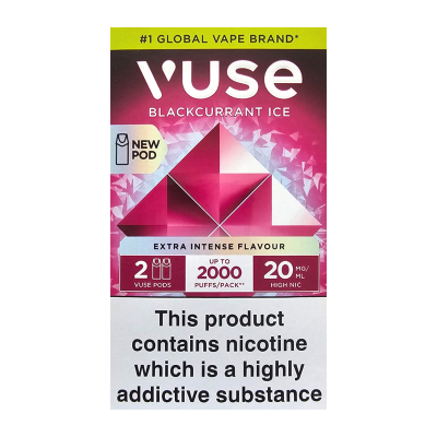 Vuse ePod Caps - Blackcurrant Ice (Extra Intense Flavour - 2er Pack)