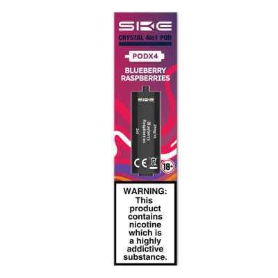 SKE CRYSTAL 4in1 Pods - BLUEBERRY RASPBERRIES (4er Pack)