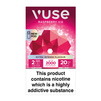 Vuse ePod Caps - RASPBERRY ICE (Extra Intense Flavour - 2er Pack)