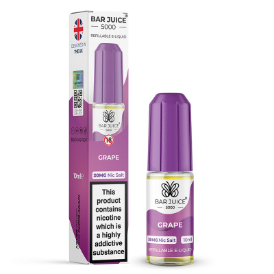 Bar Juice 5000 - GRAPE 10ml (Nikotinsalz)