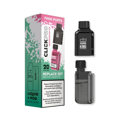 Aroma King Click Pro 7000 - WATERMELON ICE (Pod + Liquid)
