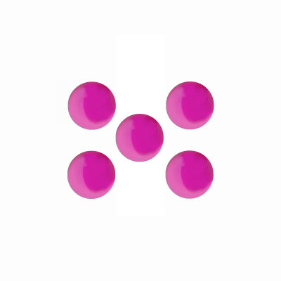 Utillian 8 Rubinrote Terp-Perlen