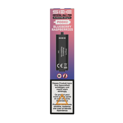 SKE CRYSTAL 4in1 Pods - BLUEBERRY RASPBERRIES (2er Pack)