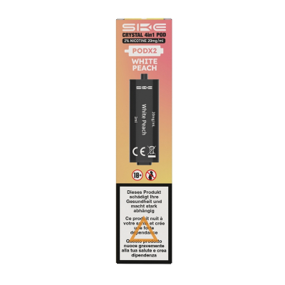 SKE CRYSTAL 4in1 Pods - WHITE PEACH (2er Pack)