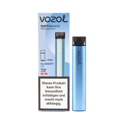 Vozol SWITCH 600 Pod Kit - Blueberry Ice
