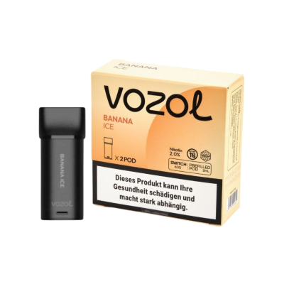 Vozol Switch 600 Pods - BANANA ICE (2er Pack)