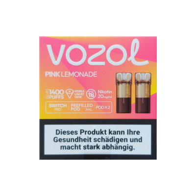Vozol Switch Pro Pods - PINK LEMONADE (2er Pack)