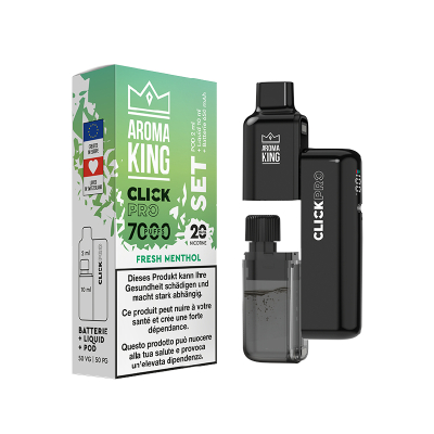 Aroma King Click Pro 7000 Set - FRESH MENTHOL