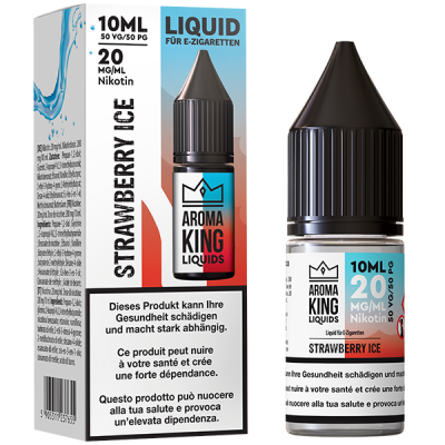 Aroma King - STRAWBERRY ICE 10ml (Nikotinsalz)