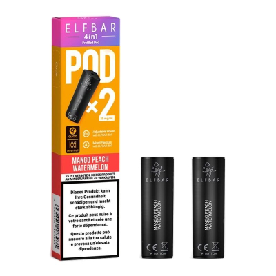 Elf Bar 4in1 Pods - MANGO PEACH WATERMELON (2er Pack)
