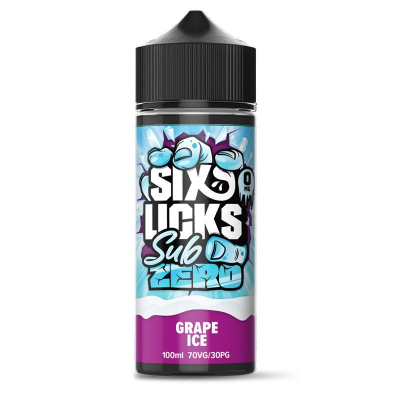 Six Licks Sub Zero - GRAPE ICE (120ml)