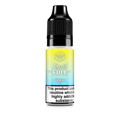 Fruit Full by Dinner Lady - BANANA ICE 10ml (Nikotinsalz)