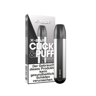 X-BAR Click & Puff - Device Silver & Carbon