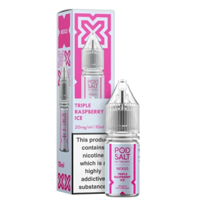 Pod Salt - TRIPLE RASPBERRY ICE 10ml (Nikotinsalz)