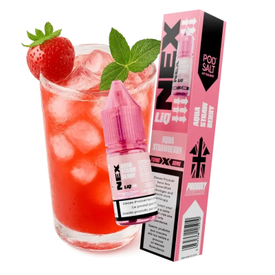 Pod Salt Nexliq - AQUA STRAWBERRY 10ml (Nikotinsalz)