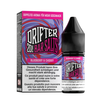 Drifter Bar Salts - BLUEBERRY & CHERRY 10ml (Nikotinsalz)