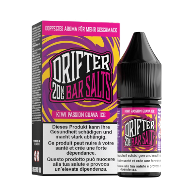 Drifter Bar Salts - KIWI PASSION GUAVA ICE 10ml (Nikotinsalz)