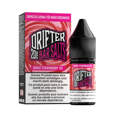 Drifter Bar Salts - SWEET STRAWBERRY ICE 10ml (Nikotinsalz)