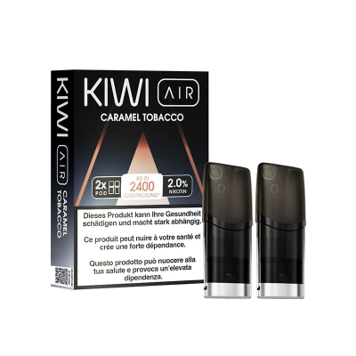 Kiwi Air Pods - Caramel Tobacco (2er Pack)