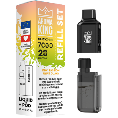 Aroma King Click Pro 7000 - KIWI PASSIONFRUIT GUAVA (Pod + Liquid)