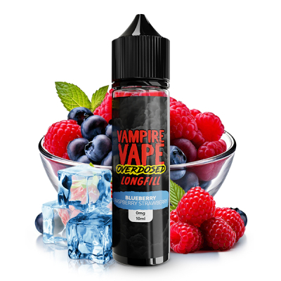 Vampire Vape Overdosed - BLUEBERRY RASPBERRY STRAWBERRY (10ml)