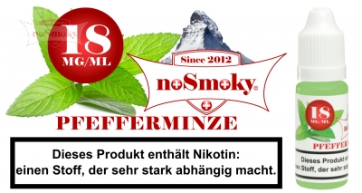 E-Liquid noSmoky - Pfefferminze 18mg/ml Nikotin