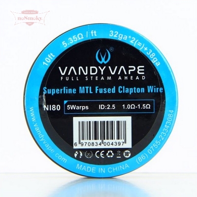 Vandy Vape Superfine MTL Fused Clapton Draht - Ni80 32ga*2+38ga