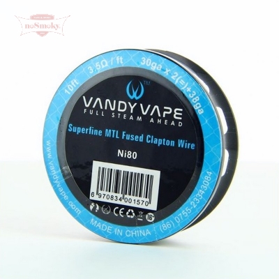 Vandy Vape Superfine MTL Fused Clapton Draht - Ni80 30ga*2+38ga