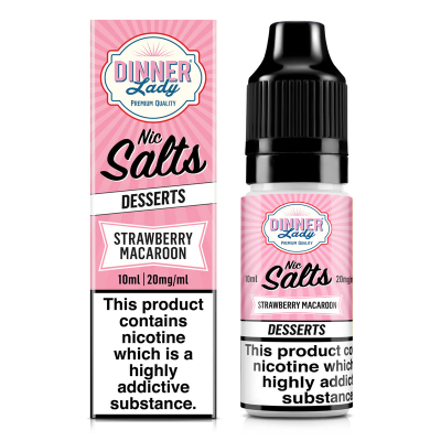 Dinner Lady - STRAWBERRY MACAROON 10ml (Nikotinsalz)