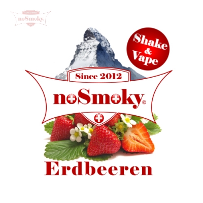 noSmoky (Swiss Made) E-Liquid Shake & Vape - Erdbeeren