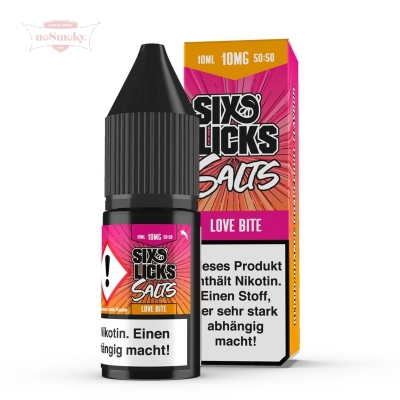 Six Licks Salts - LOVE BITE 10ml (Nikotinsalz)