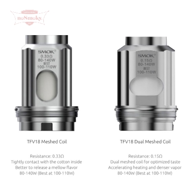 Smok TFV18 Verdampferköpfe