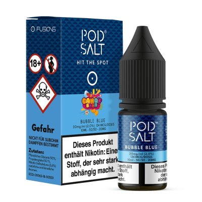 Pod Salt Fusion - BUBBLE BLUE 10ml (Nikotinsalz)