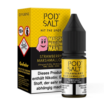 Pod Salt Fusion - STRAWBERRY MARSHMALLOW 10ml (Nikotinsalz)