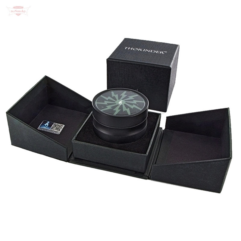 Grinder After Grow Thorinder 4 Pezzi 6,4 Cm - Lega Di Alluminio Con Denti Teeth-Tec, Chiusura Magnetica E Coperchio Antigraffio, Verde