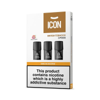 ICON VAPE PODS - BRITISH TOBACCO (3er Pack)