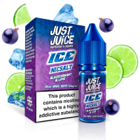 Just Juice - BLACKCURRANT & LIME ICE 10ml (Nikotinsalz)