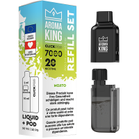 Aroma King Click Pro 7000 - MOJITO (Pod + Liquid)
