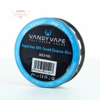 Vandy Vape Superfine MTL Fused Clapton Draht - SS316L 30ga*2+38ga